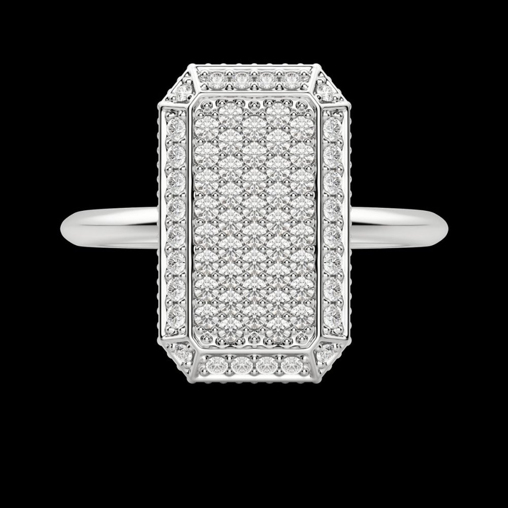 Emerald Pavé Ring